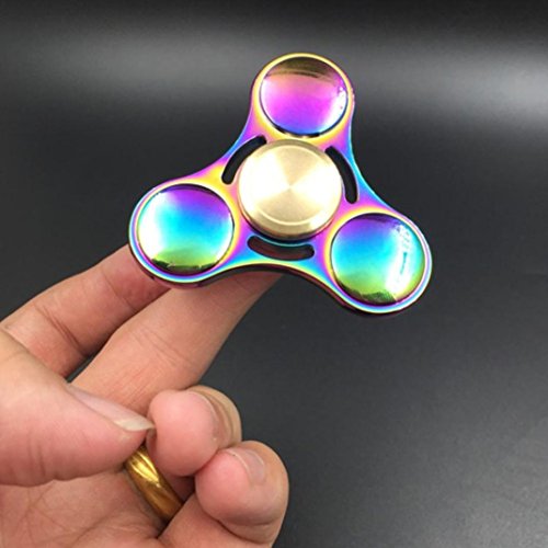 Sansee Rainbow Colors Aluminiu Alloy EDC Hand Fidget Spinner High Speed Focus Toy Gift For Kids / Adults Sansee Rainbow Colors Aluminiu Alloy EDC Hand Fidget Spinner High Speed Focus Toy Gift For Kids / Adults