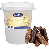 10 kg Rinderlunge Lunge Kausnack Leckerli Hundefutter getrocknet in 30 L Tonne