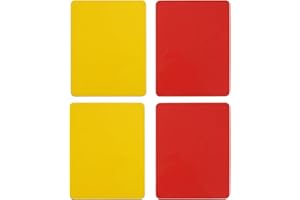 EUZUXU 4 Stück Fußball-Schiedsrichter-Karte, Rote und Gelbe Karte des Fußballs, Gelbe und Rote Karte Fußball Schiedsrichter, Schiedsrichter-Tool für Fußballspiele für den Wettbewerb