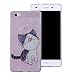 Produktbild Huawei P8 Lite Glitzer Handyhülle,Tpu Bumper Hülle für Huawei P8 Lite,Leeook Kreative Stylish Grau Katze Muster Glänzend Glitzer Schutz HandyHülle Slim Fit Bling Shiny Weich Gel Silicone Rückseite Hülle TPU Tasche Schale Bumper Ultradünn Flexibel Schutzhülle für Huawei P8 Lite + 1 x Schwarz Eingabestift-Grau Katze
