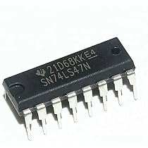 sawaページ 74LS47 BCD to 7-Segment Decoder/Driver IC (7447 IC) Package-DIP-16
