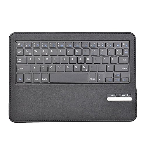Huawei MediaPad M2 10 QWERTZ Tastatur, ELTD Bluetooth Tastatur (QWERTZ Tastatur) für Huawei MediaPad M2 10- mit Standfunction, Schwarz - 6