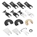 Produktbild KKmoon 15PCS HCS Sägeblätter Kohlenstoffstahl Bimetall Edelstahl Kreissägeblätter Stichsägeblätter Schleifgerät Oszillierwerkzeug Zubehör für Fein Multimaster Makita Bosch Schwarz