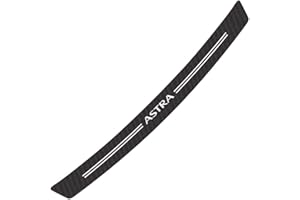 QQY Rear Bumper Protector, for Opel Astra J H G K Car Trunk Scratch Guard Sill Plate Cover Styling Accessories, Carbon Fiber