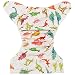 iZiv(TM) Newborn Organic Infant Waterproof/Adjustable/Reusable/Washable Pocket Cloth Diaper Fit Babies 0-3 Years(Colorful Dinosaur)