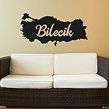 Islamische Wandtattoos - Meccastyle - Türkiye Haritasi Bilecik - A5-11