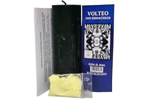 LCL VELAS Velón de Volteo | Vela Ritualizada San Deshacedor | Velas Ritualizadas para Voltear Energías Negativas | Velas Ritualizadas Contra Magia Negra y Hechicería