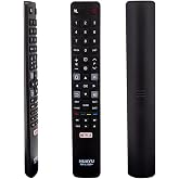 BYCONNERS TCL Smart 4K LCD LED TV Compatible Remote Control NETFLIX Tuslu RM-L1508+