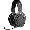 CORSAIR HS70 Cuffie da Gioco Cablate con Bluetooth - Microfono Unidirezionale Rimovibile - Batteria Fino a 30 Ore - PC, Mac, 