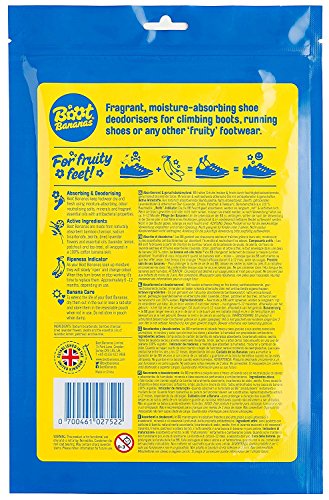Boot Bananas – Angenehm riechende und Feuchtigkeit absorbierende Schuherfrischer für Kletterschuhe, Laufschuhe und andere Käsefüße! - 6