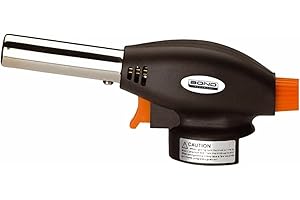 Kinza Collection - Blowtorch Head fits most Butane Bottles Kitchen Cooking Baking, DIY Plumbing, Welding, BBQ & Weed Flame Brazing Fire, Soldiering, Blow Torch Head (Blowtorch)