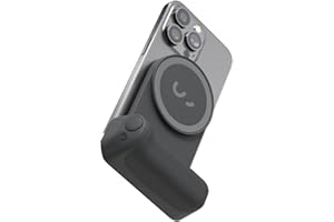 ShiftCam SnapGrip - mobiler Akkugriff mit kabellosem Auslöser - Magnethalterung passt auf jedes Handy - integrierte Powerbank mit kabellosem Qi-Laden (Midnight)