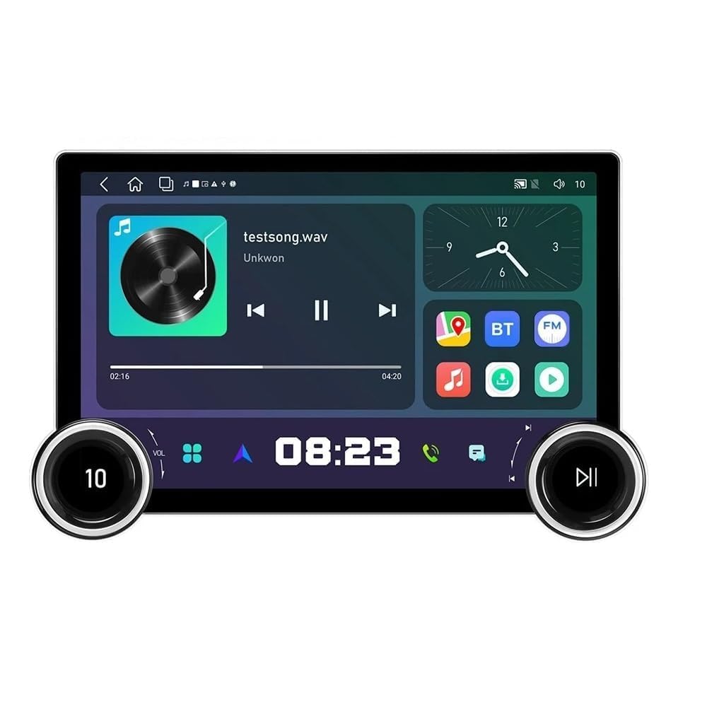 Fabbay 11.8inch FHD Diamond Series 2K Car Android Stereo Touch Screen 4+64 4G WiFi Wireless Carplay Android auto GPS Navigation Bluetooth DSP Band with Sim Card Slot.