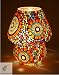 EarthenMetal Multicolour Mosaic Style Dome shaped Glass Table Lamp RS.1050.00