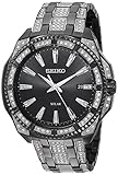 Seiko Men's 'CRYSTAL SOLAR' Quartz Stainless Steel Casual Watch, Color:Two Tone (Model: SNE459)