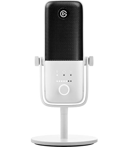 Elgato Wave:3 White Mic with Mic Arm Low Profile, Fully Adjustable Elgato Wave:3 White Mic with Mic Arm Low Profile, Fully Adjustable