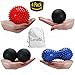 Produktbild Lunata (Upgrade 2019) 4x SET Massageball, Faszienball, Igelball, Noppenball, Massagegebälle helfen bei Linderung von Verspannungen und Stress