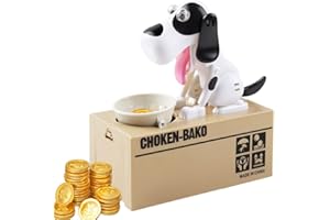 Lotvic Hund Spardose Elektronisch, Hungriger Hund Spardose, Welpen-Sparschwein, Spardose Kinder, Geburtstagsgeschenk für Kinder