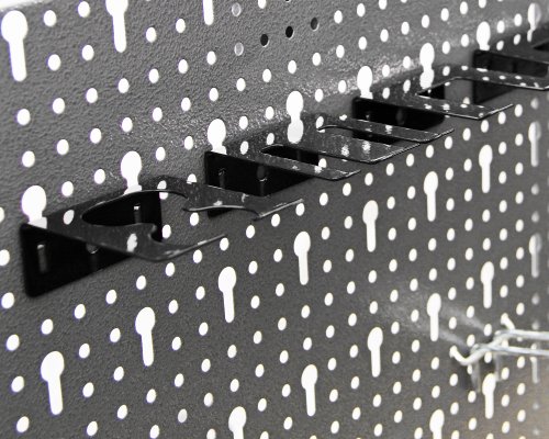 Werkzeugwand Lochwand mit 17 -tlg.Hakensortiment Werkstatt aus Metall - 7