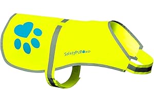 SafetyPUP XD Hund Warnweste.Größen für Hunde 10 kg - 59 kg. Orange X-Klein
