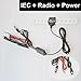 Produktbild CoCar Auto Kfz IEC Stecker DVBT TV + ISO DIN Radio FM/AM Antenne Verstärker Verbinder Klebeantenne Universal Antennenkabel für Analog/Digital DVB-T ATSC ISDB TV