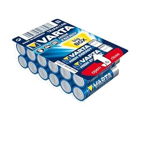 VARTA Piles AA, lot de 12, Longlife Power, Alcalines, 1,5V, pour jouets, souris sans fil, lampes de poche, Made in Germany
