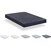 Todocama - Fitted sheet made from extra soft brushed microfibre. (Bed 140 x 190/200 cm, Dark Grey)