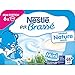 Produktbild Bébé Nestlé P'tit Brasse Mini Nature Sucré - Laitage pour bébé dès 4 Mois - 6 x 60 g - Lot de 8 (48 Coupelles)