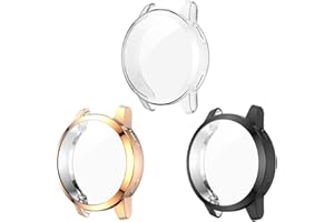 Bexido Case Screen Protector Compatible with Garmin Vivoactive 4S/Venu 2S 40mm, [3 Pack] All-Around TPU Protective Case Cover Soft Bumper Shell for Vivoactive 4S/Venu 2S(Not for Vivoactiv 4/Venu 2)