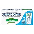 Sensodyne Toothpaste Fresh Mint, Sensitive tooth paste for daily sensitivity protection, 2 x 125gm Duo Pack