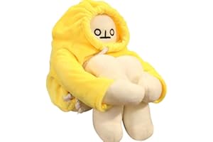OUKEYI 40,6 cm Bananen-Puppe, Plüsch-Bananen-Spielzeug, Mann mit Magnet, Żyrandole Plüschkissen, Spielzeug, żyrandol Mann-Puppe, Dekompressionsspielzeug, Geburtstagsgeschenk