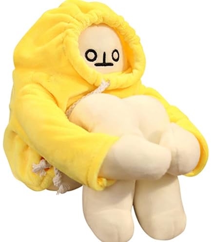 Jouet En Peluche Chat-Banane - 20 Cm - Peluche Décompression, Décoration Mignonne - Pour Enfants Et Adultes - Cadeau Anti-Stress