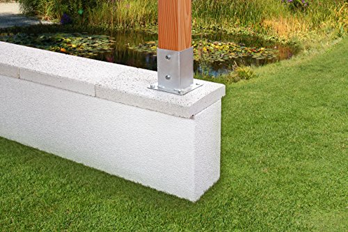 GAH-Alberts 211639 Aufschraubhülse für Vierkantholzpfosten – feuerverzinkt, 91 x 91 mm - 2