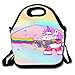 Produktbild Pzeband Designer Insulated Lunch Bag Tote Reusable Waterproof School Picnic Carrying Gourmet Lunchbox Container Organizer -Unicorn Kill