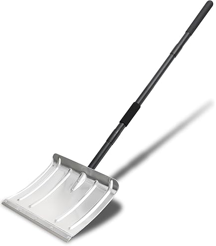 VEVOR Schneeschieber Mit Rädern 74,5cm | Breite Klinge Mit 15° Neigung Für Effizientes Schneeräumen