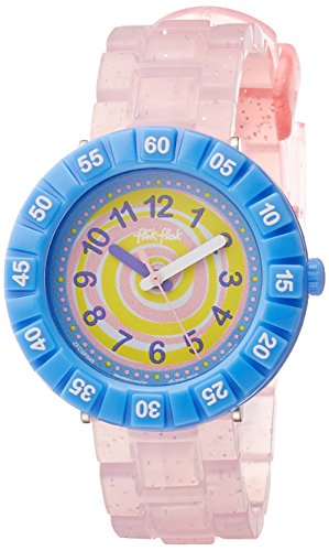 Flik Flak Mädchen Analog Quarz Uhr mit Plastik Armband FCSP045