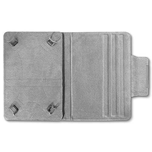 Robuste Filz Hülle für Ihr 9.7 – 10.1 Zoll Tablet aus hochwertigem Kunstleder mit umweltfreundlichem Filz Farbe Grau designt praktischer Standfunktion kombiniert Schutz und Design Schutztasche Stand Tasche Cover Case von NAUC - 7