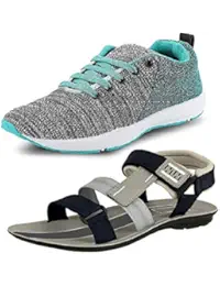 Tempo New Men's Combo Pack of 1Sports Shoes & 1Sandals