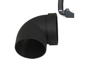 HAPPOW Tubo di scarico da 75 mm, connettore per il collegamento a riscaldamento a pavimento, diesel e tubo ad aria calda, accessori per il riscaldamento a pavimento, in plastica di nylon e plastica