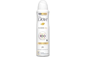 Dove Spray Invisible Dry anti-marques blanches, déodorant anti-per spirale, 150 ml