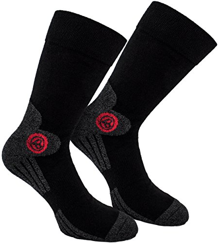 Brubaker Lot de 4 Paires de Chaussettes Trek-Power pour Pédestre Randonnée Vélo avec Technologie Dynamic Fit