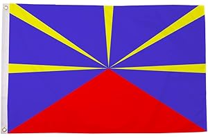 AZ FLAG Drapeau La Réunion 90x60cm - Drapeau réunionais - France 60 x 90 cm - Drapeaux