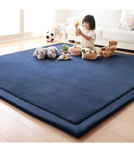 Tapis De Jeu Velours GGoty Pour Bébé - Épaisseur 2cm Antidérapant | Tapis Yoga Et Ramper