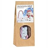 Snowman Soup Geschenktüte - Marshmellows und eine Zuckerstange zum Kakao genießen - Winterzeit Weihnachten Geschenk Kinder Geschenkidee Nikolausgeschenk Adventskalender Füllung Wichtelgeschenk