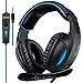 Produktbild Gaming Headset, SADES SA816 Stereo Gaming Headset für PC, Xbox eins, PS4 Controller, Noise Cancelling über Ohr Kopfhörer mit Mikrofon, Bass Surround, Kopfhörer für Laptop-Computer