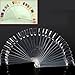 Mofun® 50X Clear False Display Nail Art Fan Wheel Polish Practice Color Pop Tip Sticks