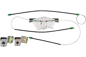 Bossmobil Elevalunas 2/3 Puertas Delantero Derecho Compatible con VW Golf 4, VW Bora, VW Golf IV, Volkswagen Bora, Golf 4 Kit de reparación Deslizador Conductor mordazas deslizantes Clip metálico