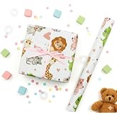 70x100 cm &Ccedil;ocuklara &Ouml;zel Premium Hediye Paketleme Kağıdı 2'li Set | Eğlenceli Tema, Kalın, Kolay Sarılır, &Ouml;zel Kutuda Rulo G&ouml;