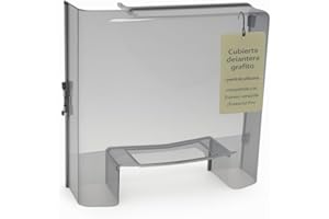 CUBETAS GASTRONORM CubetasGastronorm Cubierta Delantera Tapa Frontal Plástico Grafito con Perfil Silicona para Exprimidor compatible Zumex Versatile Essential Pro Ref S3300930:01 450x435 mm Recambio Profesional Original