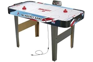 Tachan- Jeu Air Hockey avec Pieds et marqueur, 20228E, Rouge